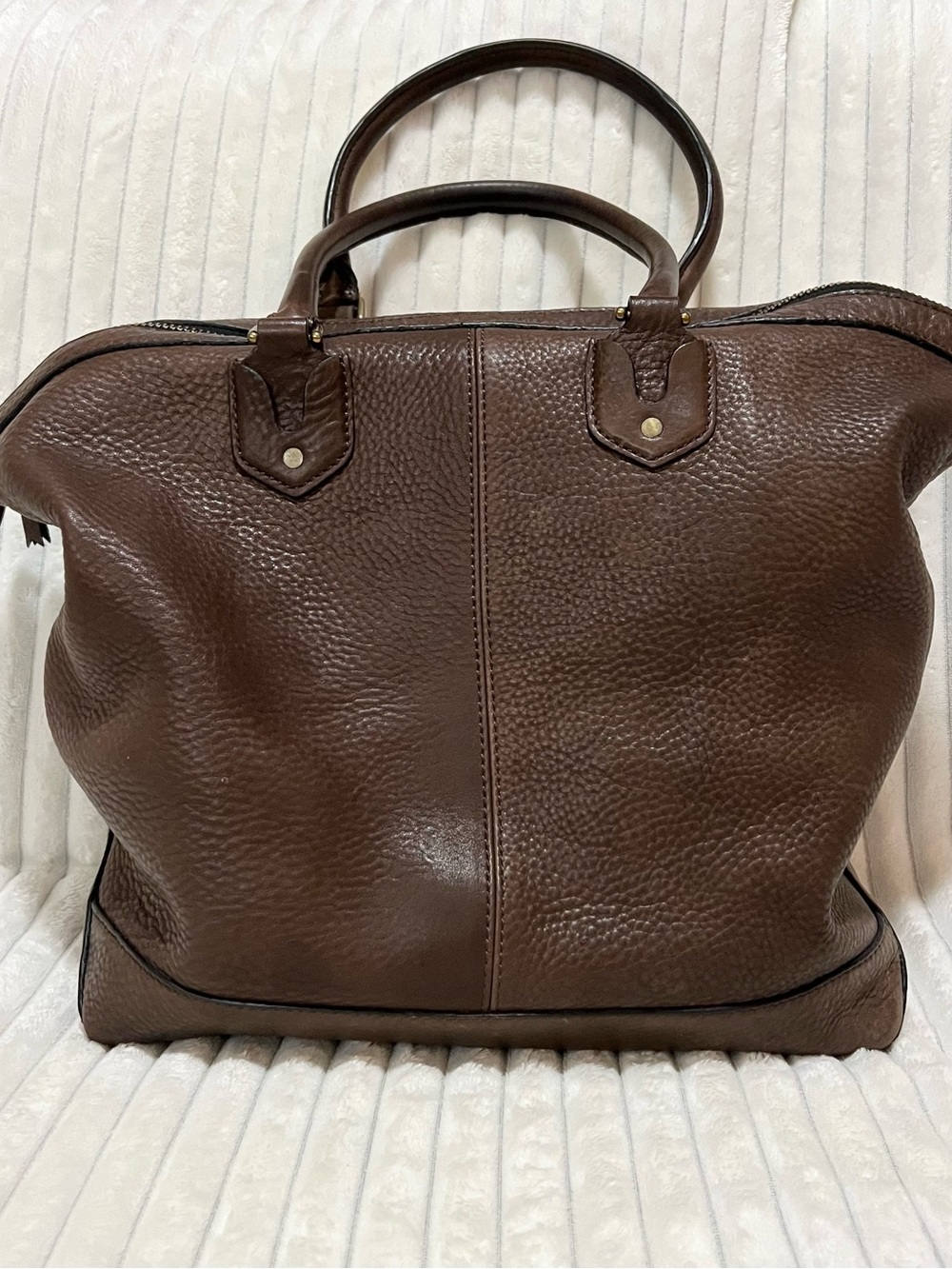 Madewell Berliner Satchel in Chocolate Brown